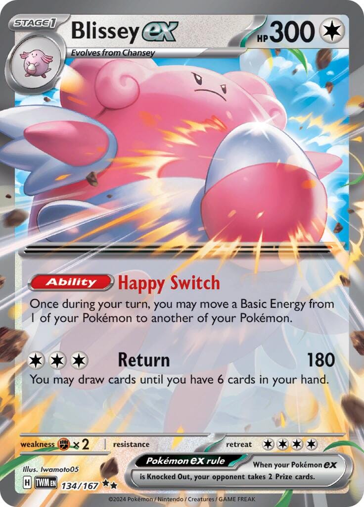 Blissey ex (134/167) [Scarlet & Violet: Twilight Masquerade] Pokemon Single Pokémon  | Multizone: Comics And Games