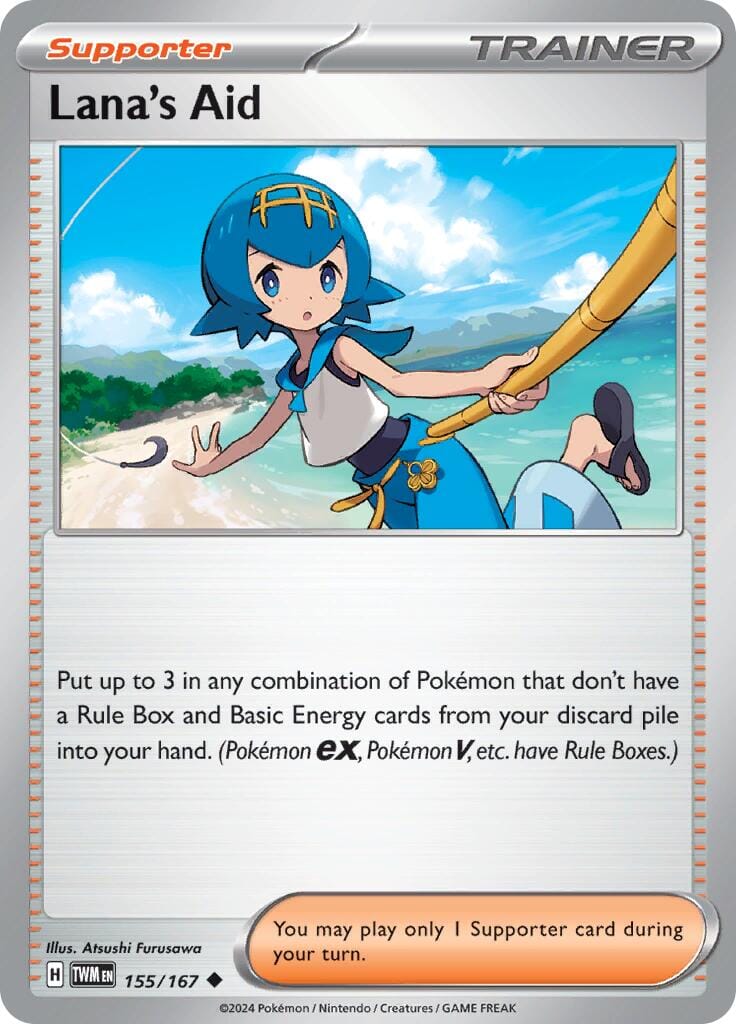 Lana's Aid (155/167) [Scarlet & Violet: Twilight Masquerade] Pokemon Single Pokémon  | Multizone: Comics And Games