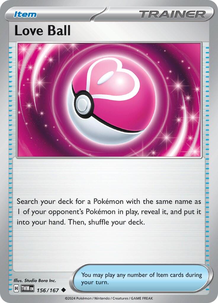 Love Ball (156/167) [Scarlet & Violet: Twilight Masquerade] Pokemon Single Pokémon  | Multizone: Comics And Games