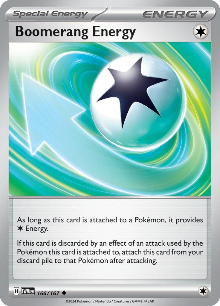 Boomerang Energy (166/167) [Scarlet & Violet: Twilight Masquerade] Pokemon Single Pokémon  | Multizone: Comics And Games