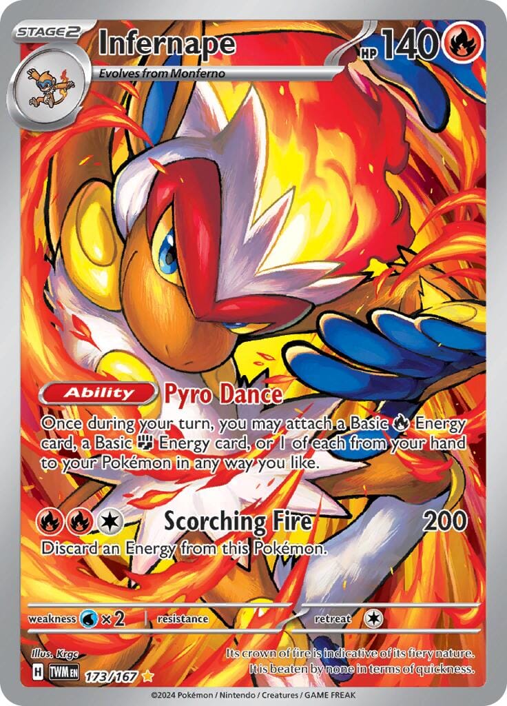 Infernape (173/167) [Scarlet & Violet: Twilight Masquerade] Pokemon Single Pokémon  | Multizone: Comics And Games