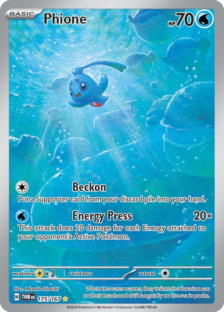 Phione (175/167) [Scarlet & Violet: Twilight Masquerade] Pokemon Single Pokémon  | Multizone: Comics And Games