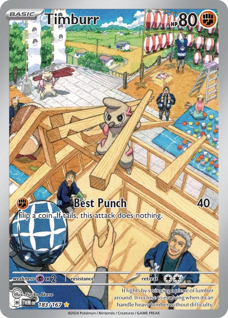 Timburr (183/167) [Scarlet & Violet: Twilight Masquerade] Pokemon Single Pokémon  | Multizone: Comics And Games
