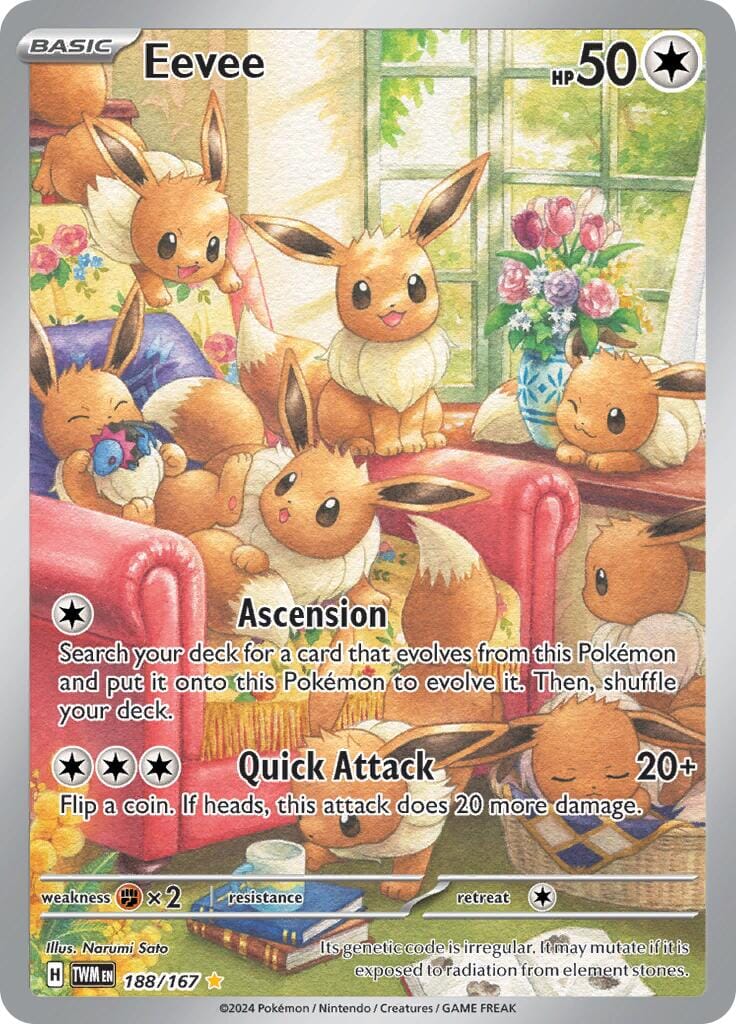 Eevee (188/167) [Scarlet & Violet: Twilight Masquerade] Pokemon Single Pokémon  | Multizone: Comics And Games