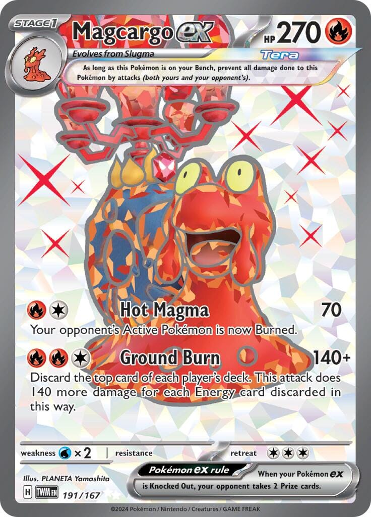 Magcargo ex (191/167) [Scarlet & Violet: Twilight Masquerade] Pokemon Single Pokémon  | Multizone: Comics And Games