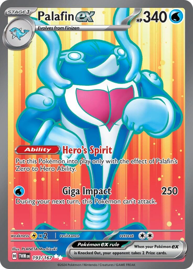 Palafin ex (193/167) [Scarlet & Violet: Twilight Masquerade] Pokemon Single Pokémon  | Multizone: Comics And Games