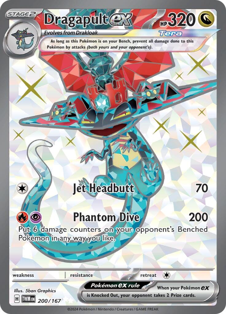 Dragapult ex (200/167) [Scarlet & Violet: Twilight Masquerade] Pokemon Single Pokémon  | Multizone: Comics And Games