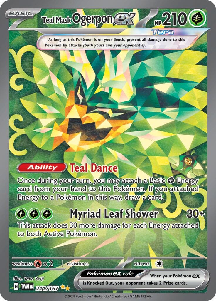 Teal Mask Ogerpon ex (211/167) [Scarlet & Violet: Twilight Masquerade] Pokemon Single Pokémon  | Multizone: Comics And Games