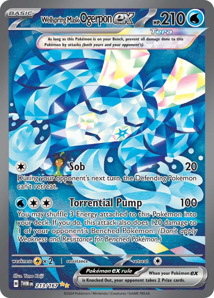 Wellspring Mask Ogerpon ex (213/167) [Scarlet & Violet: Twilight Masquerade] Pokemon Single Pokémon  | Multizone: Comics And Games