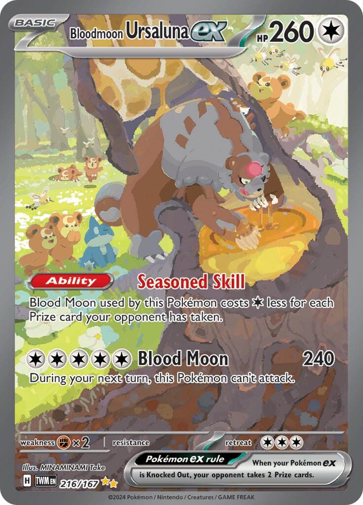 Bloodmoon Ursaluna ex (216/167) [Scarlet & Violet: Twilight Masquerade] Pokemon Single Pokémon  | Multizone: Comics And Games
