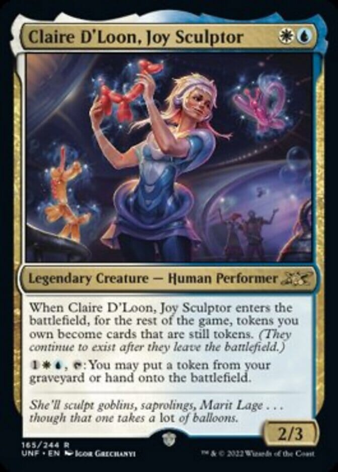 Claire D'Loon, Joy Sculptor [Unfinity] MTG Single Magic: The Gathering  | Multizone: Comics And Games