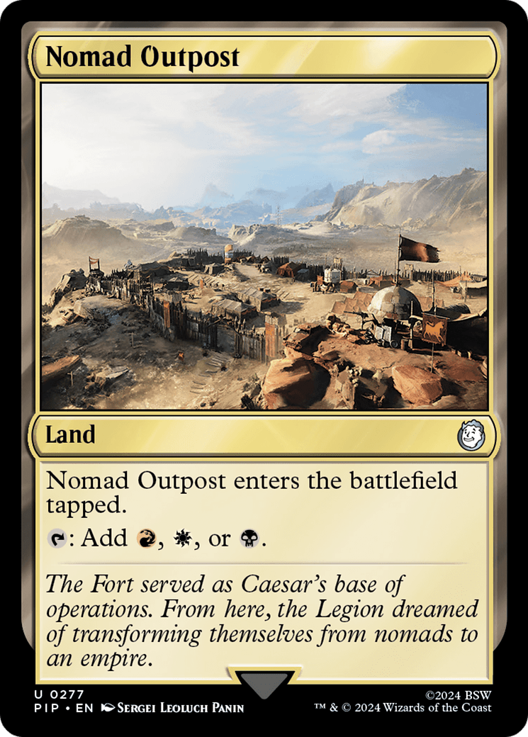Nomad Outpost [Fallout] MTG Single Magic: The Gathering  | Multizone: Comics And Games
