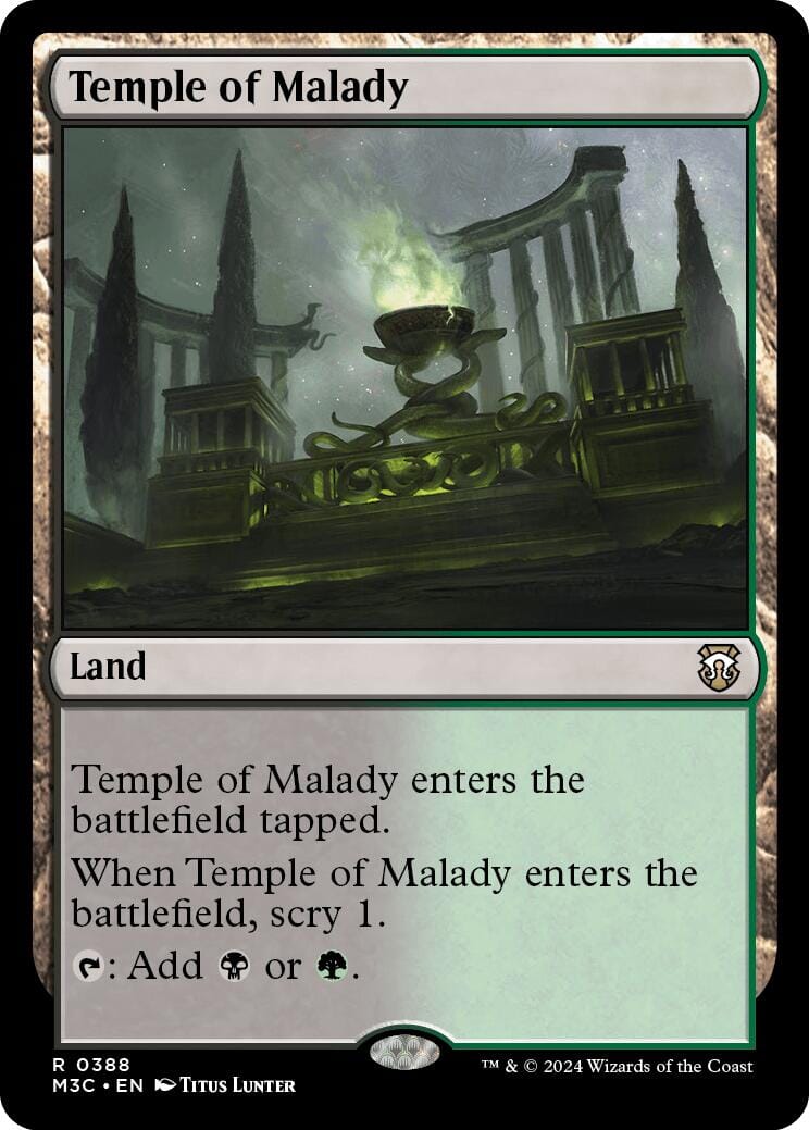 Temple of Malady [Modern Horizons 3 Commander] MTG Single Magic: The Gathering  | Multizone: Comics And Games