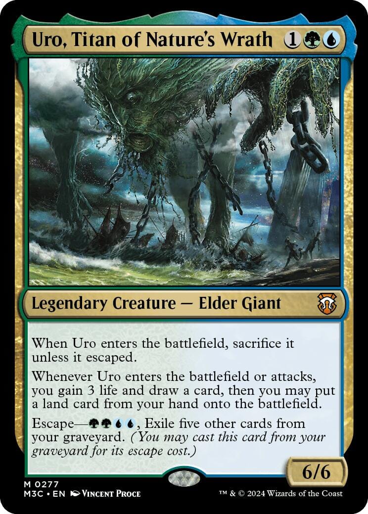 Uro, Titan of Nature's Wrath [Modern Horizons 3 Commander] MTG Single Magic: The Gathering  | Multizone: Comics And Games