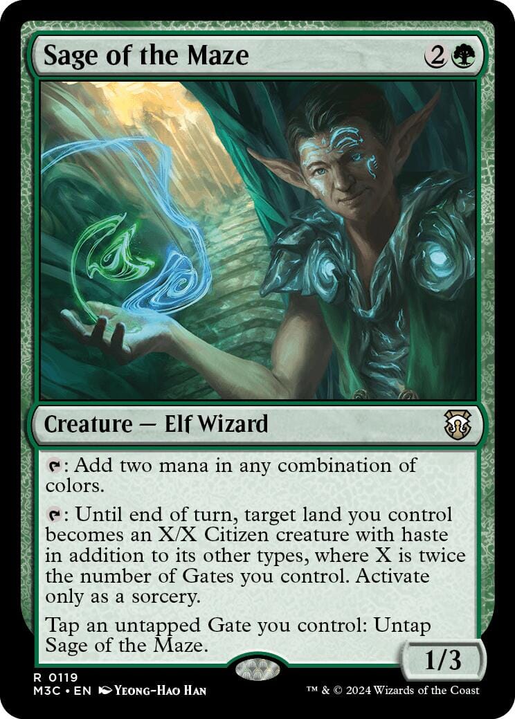 Sage of the Maze [Modern Horizons 3 Commander] MTG Single Magic: The Gathering  | Multizone: Comics And Games