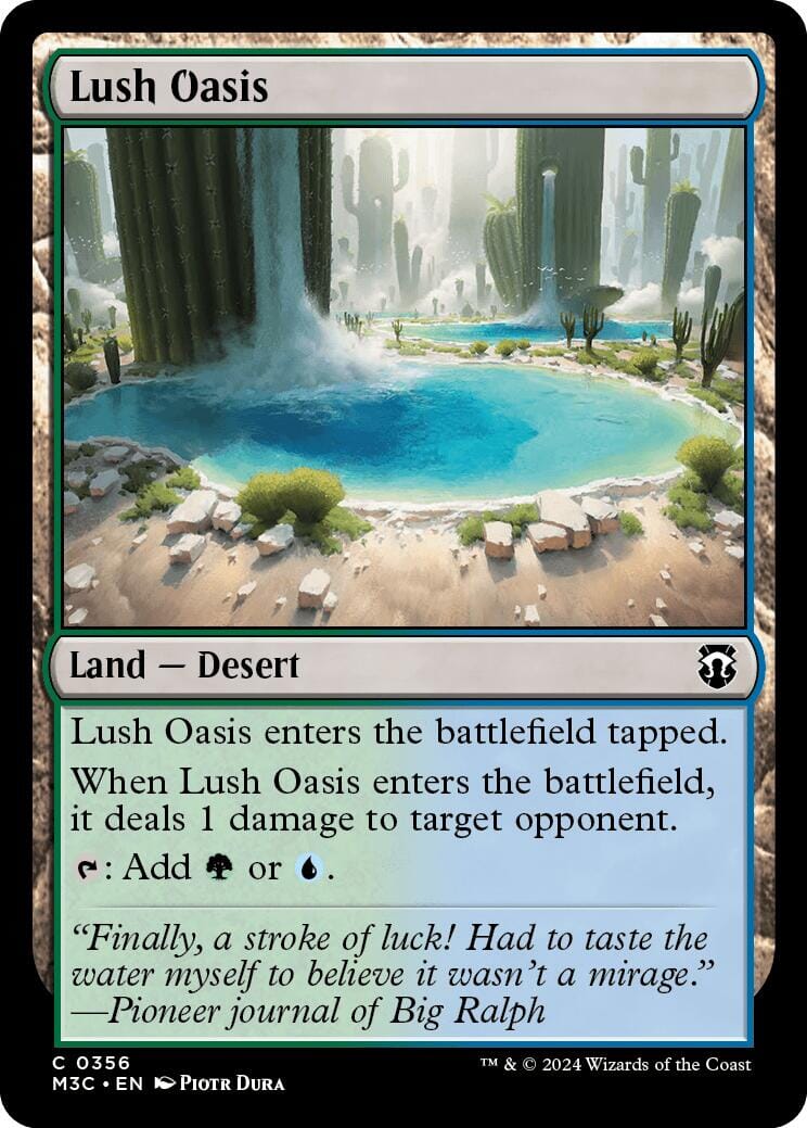 Lush Oasis [Modern Horizons 3 Commander] MTG Single Magic: The Gathering  | Multizone: Comics And Games
