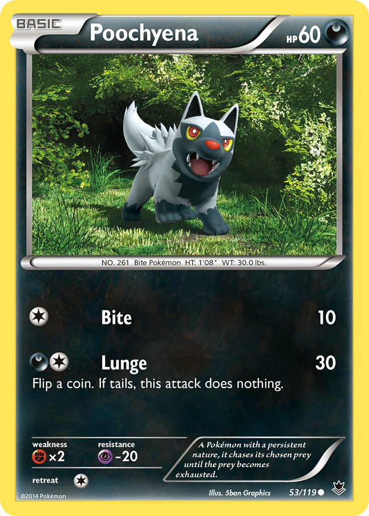 Poochyena (53/119) [XY: Phantom Forces] Pokemon Single Pokémon  | Multizone: Comics And Games