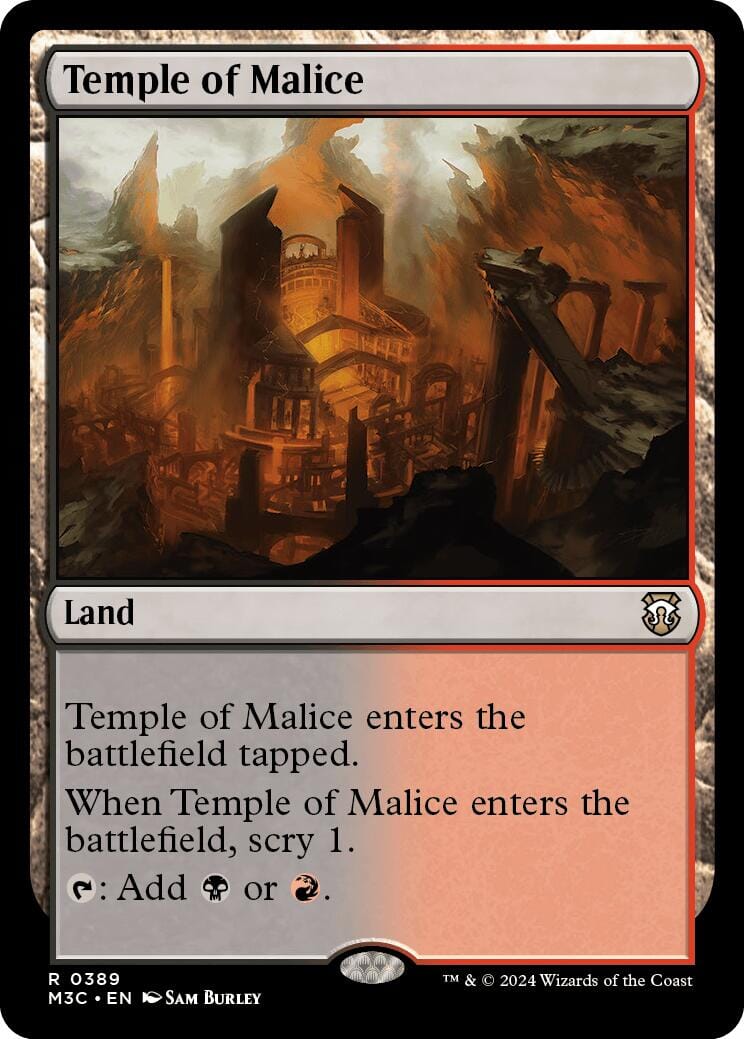 Temple of Malice [Modern Horizons 3 Commander] MTG Single Magic: The Gathering  | Multizone: Comics And Games