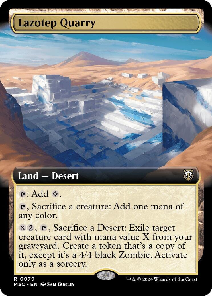 Lazotep Quarry (Extended Art) (Ripple Foil) [Modern Horizons 3 Commander] MTG Single Magic: The Gathering  | Multizone: Comics And Games
