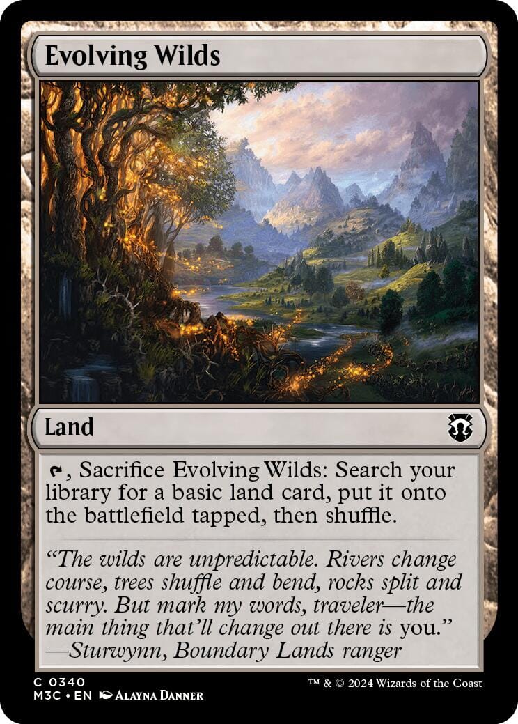 Evolving Wilds [Modern Horizons 3 Commander] MTG Single Magic: The Gathering  | Multizone: Comics And Games
