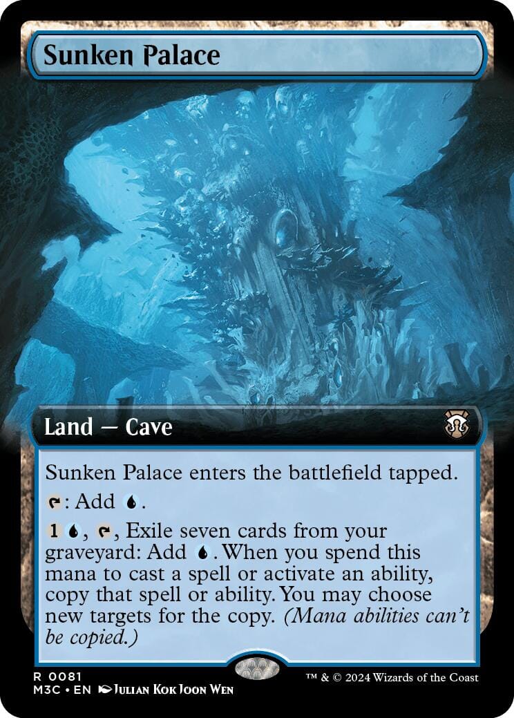 Sunken Palace (Extended Art) (Ripple Foil) [Modern Horizons 3 Commander] MTG Single Magic: The Gathering  | Multizone: Comics And Games