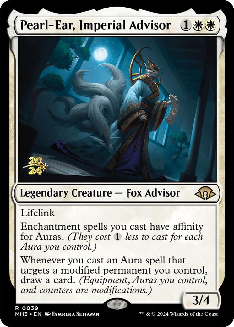 Pearl-Ear, Imperial Advisor [Modern Horizons 3 Prerelease Promos] MTG Single Magic: The Gathering  | Multizone: Comics And Games