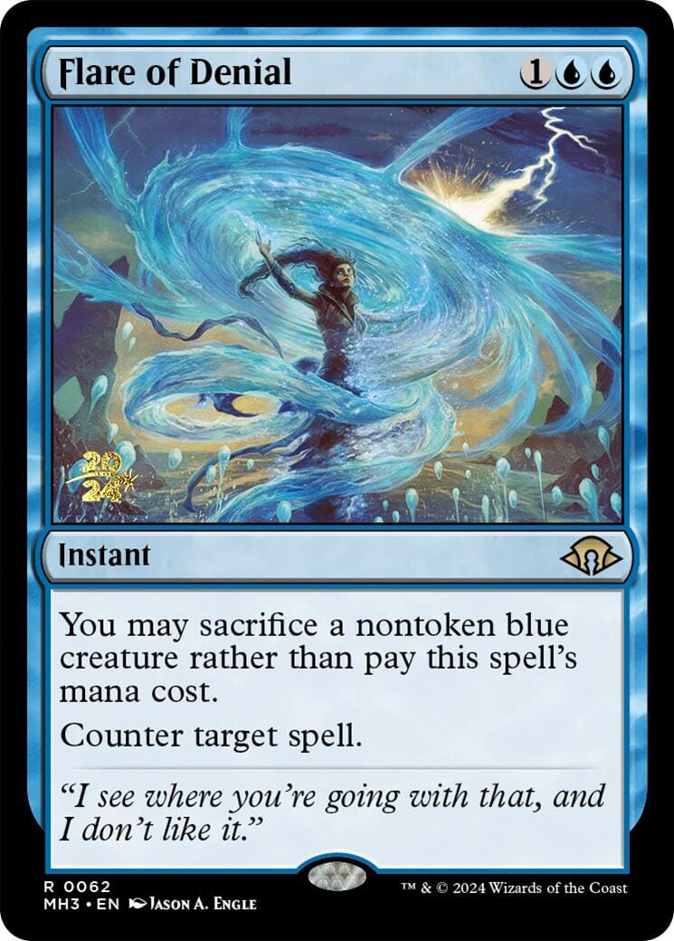 Flare of Denial [Modern Horizons 3 Prerelease Promos] MTG Single Magic: The Gathering  | Multizone: Comics And Games