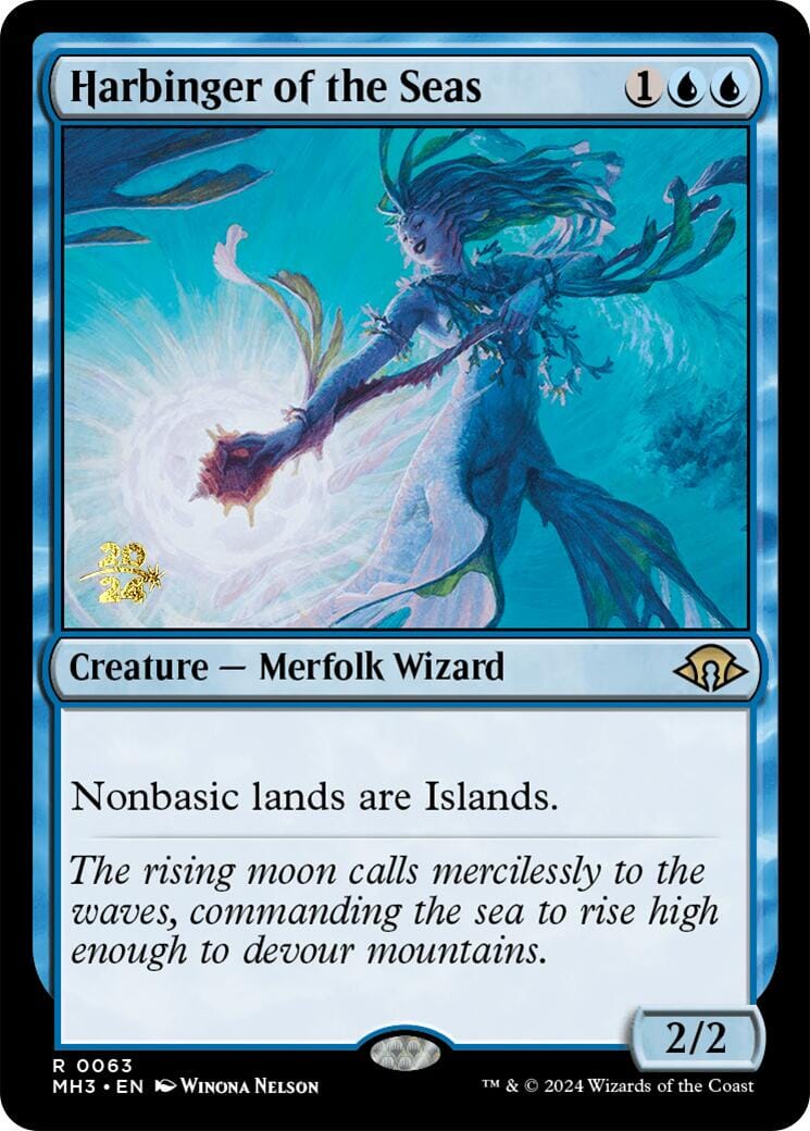 Harbinger of the Seas [Modern Horizons 3 Prerelease Promos] MTG Single Magic: The Gathering  | Multizone: Comics And Games