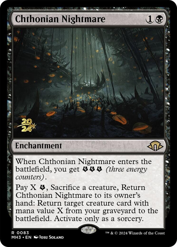 Chthonian Nightmare [Modern Horizons 3 Prerelease Promos] MTG Single Magic: The Gathering  | Multizone: Comics And Games