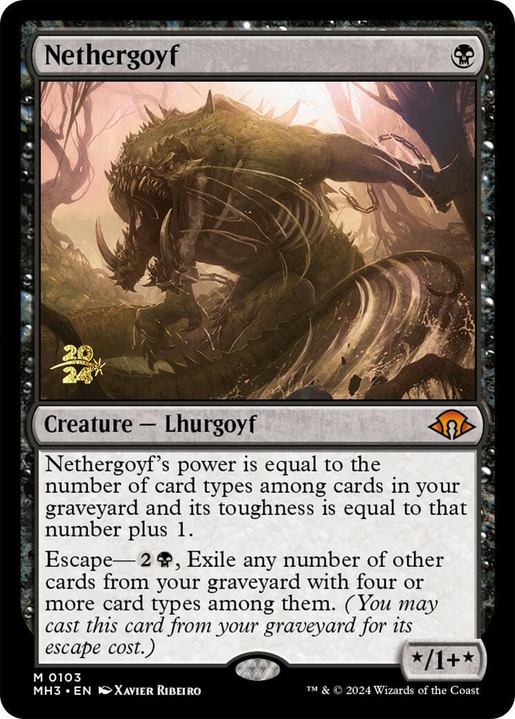 Nethergoyf [Modern Horizons 3 Prerelease Promos] MTG Single Magic: The Gathering  | Multizone: Comics And Games