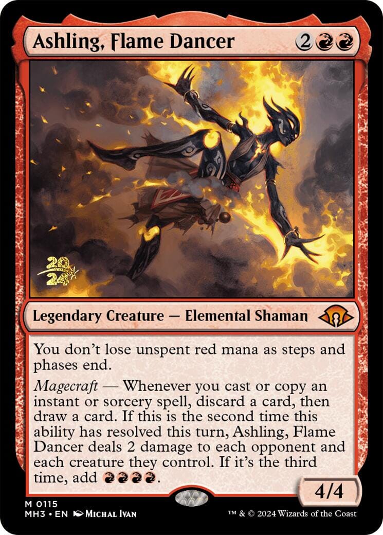Ashling, Flame Dancer [Modern Horizons 3 Prerelease Promos] MTG Single Magic: The Gathering  | Multizone: Comics And Games