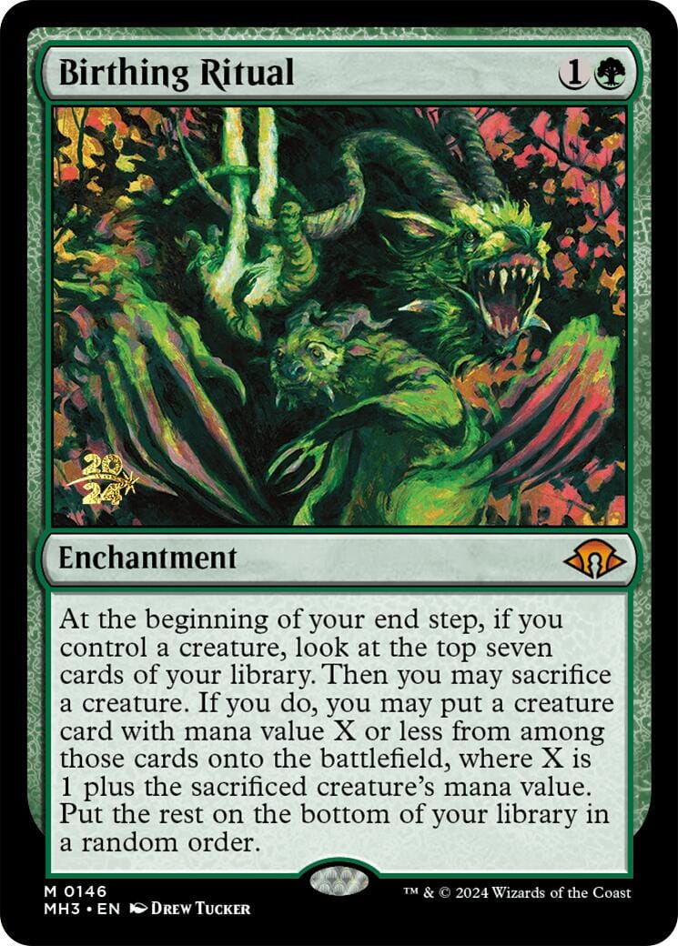 Birthing Ritual [Modern Horizons 3 Prerelease Promos] MTG Single Magic: The Gathering  | Multizone: Comics And Games