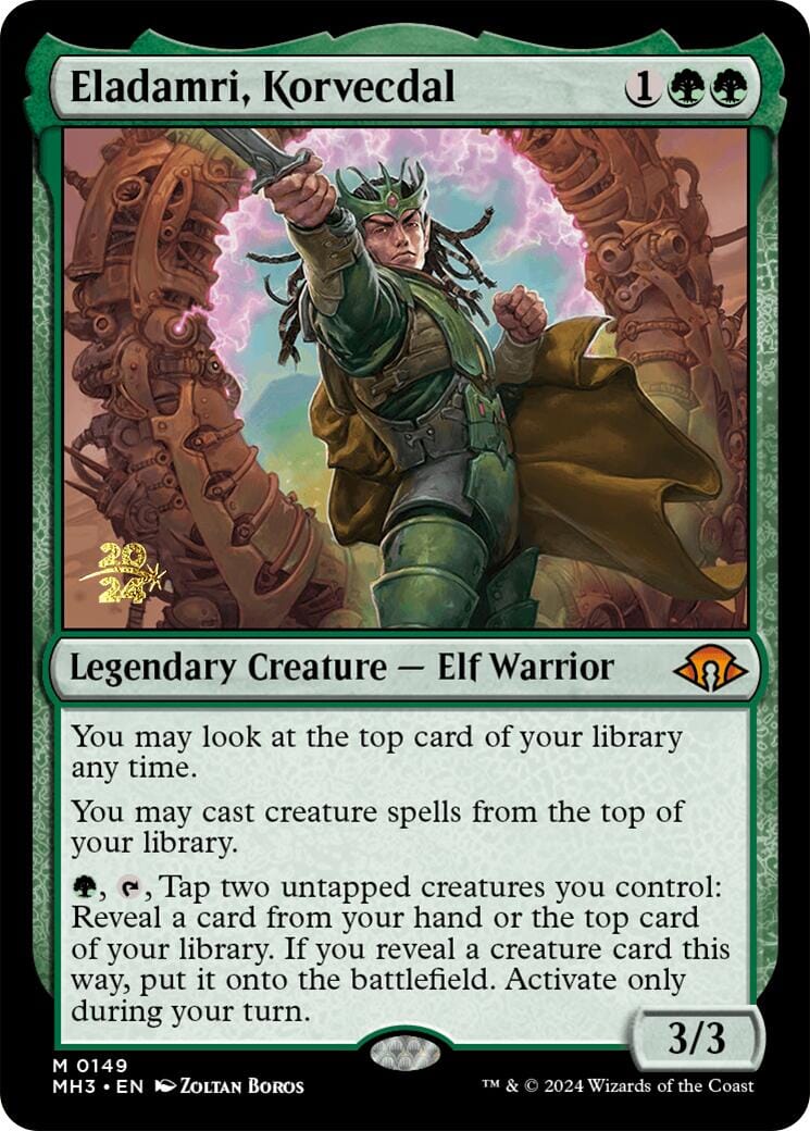 Eladamri, Korvecdal [Modern Horizons 3 Prerelease Promos] MTG Single Magic: The Gathering  | Multizone: Comics And Games