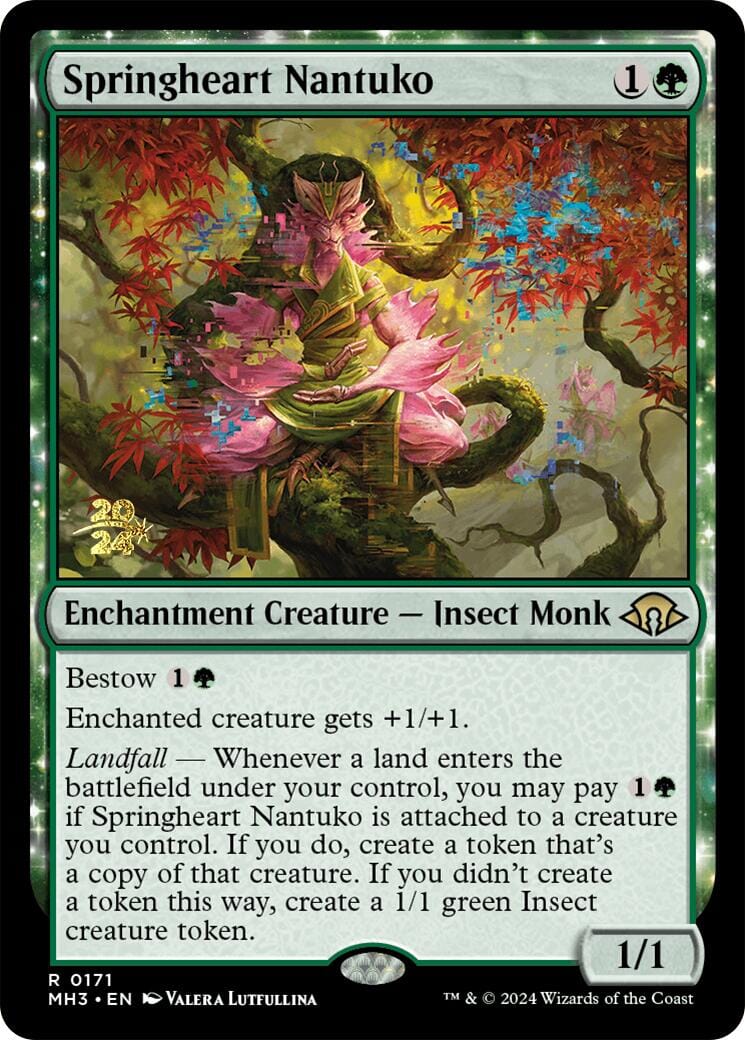 Springheart Nantuko [Modern Horizons 3 Prerelease Promos] MTG Single Magic: The Gathering  | Multizone: Comics And Games