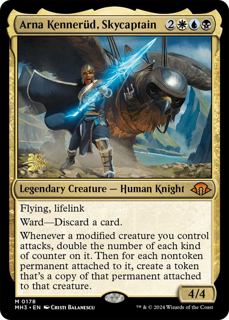 Arna Kennerud, Skycaptain [Modern Horizons 3 Prerelease Promos] MTG Single Magic: The Gathering  | Multizone: Comics And Games