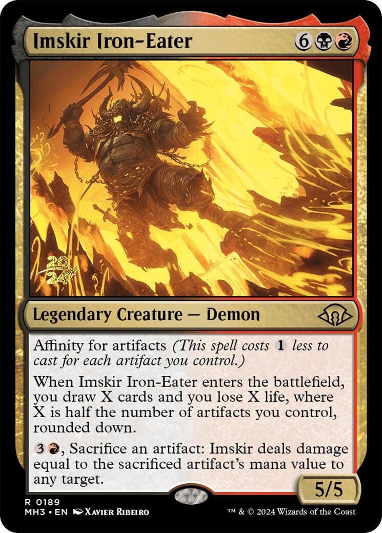 Imskir Iron-Eater [Modern Horizons 3 Prerelease Promos] MTG Single Magic: The Gathering  | Multizone: Comics And Games