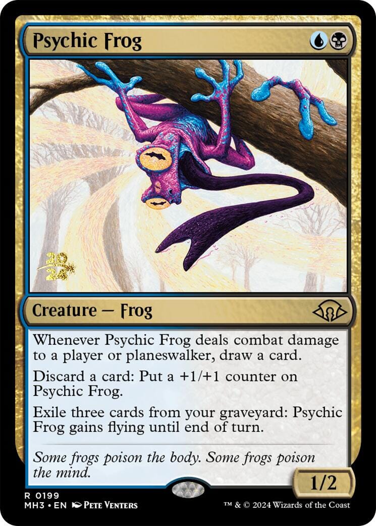 Psychic Frog [Modern Horizons 3 Prerelease Promos] MTG Single Magic: The Gathering  | Multizone: Comics And Games