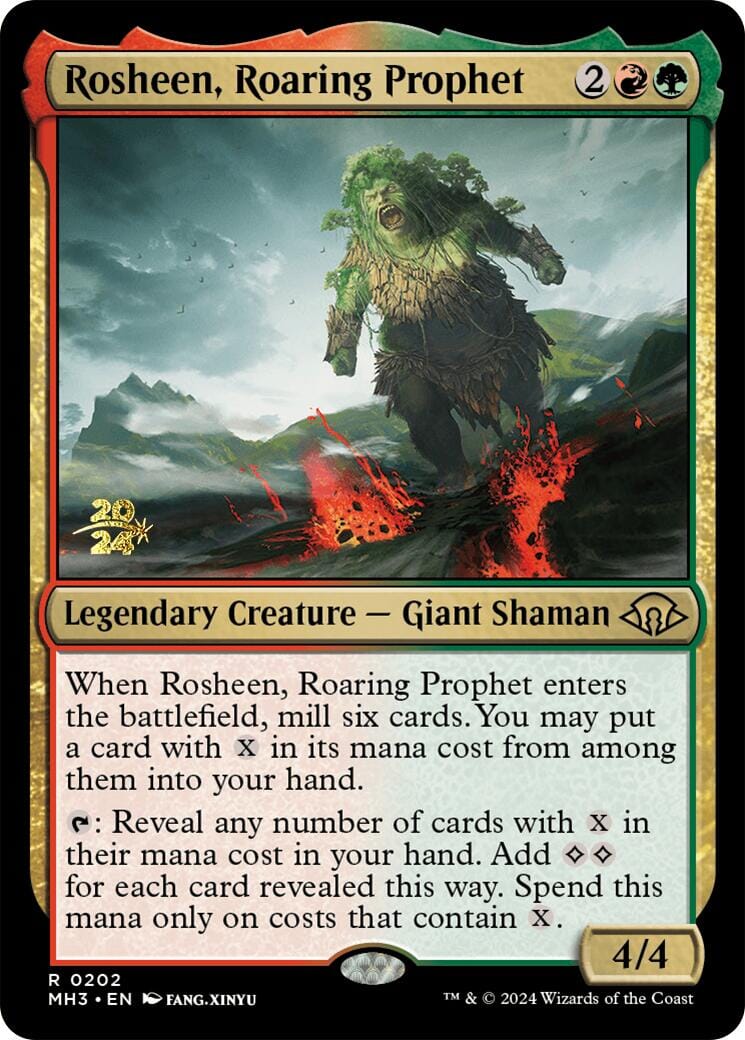 Rosheen, Roaring Prophet [Modern Horizons 3 Prerelease Promos] MTG Single Magic: The Gathering  | Multizone: Comics And Games