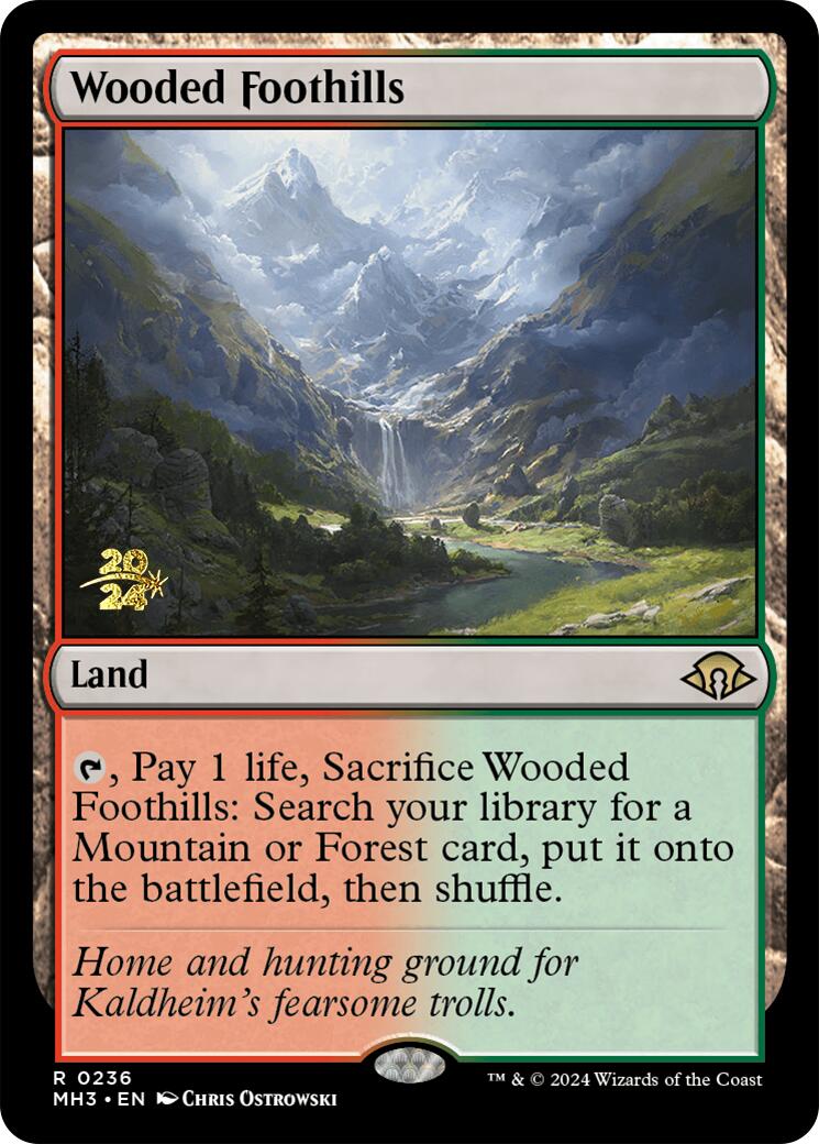 Wooded Foothills [Modern Horizons 3 Prerelease Promos] | Multizone: Comics And Games