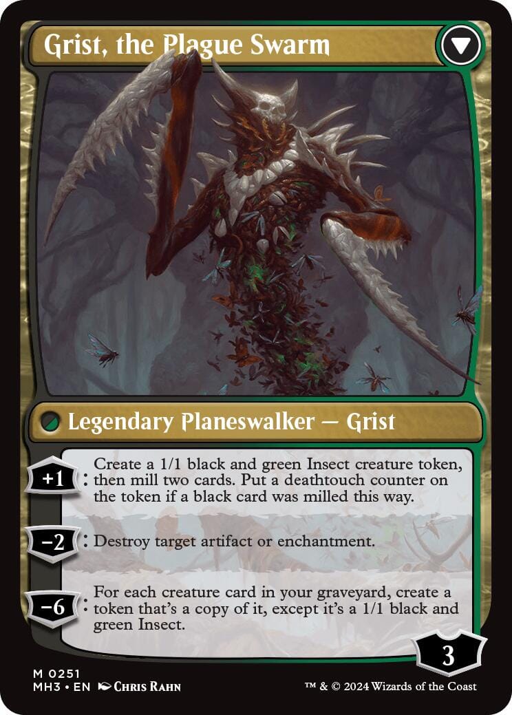 Grist, Voracious Larva [Modern Horizons 3 Prerelease Promos] MTG Single Magic: The Gathering  | Multizone: Comics And Games