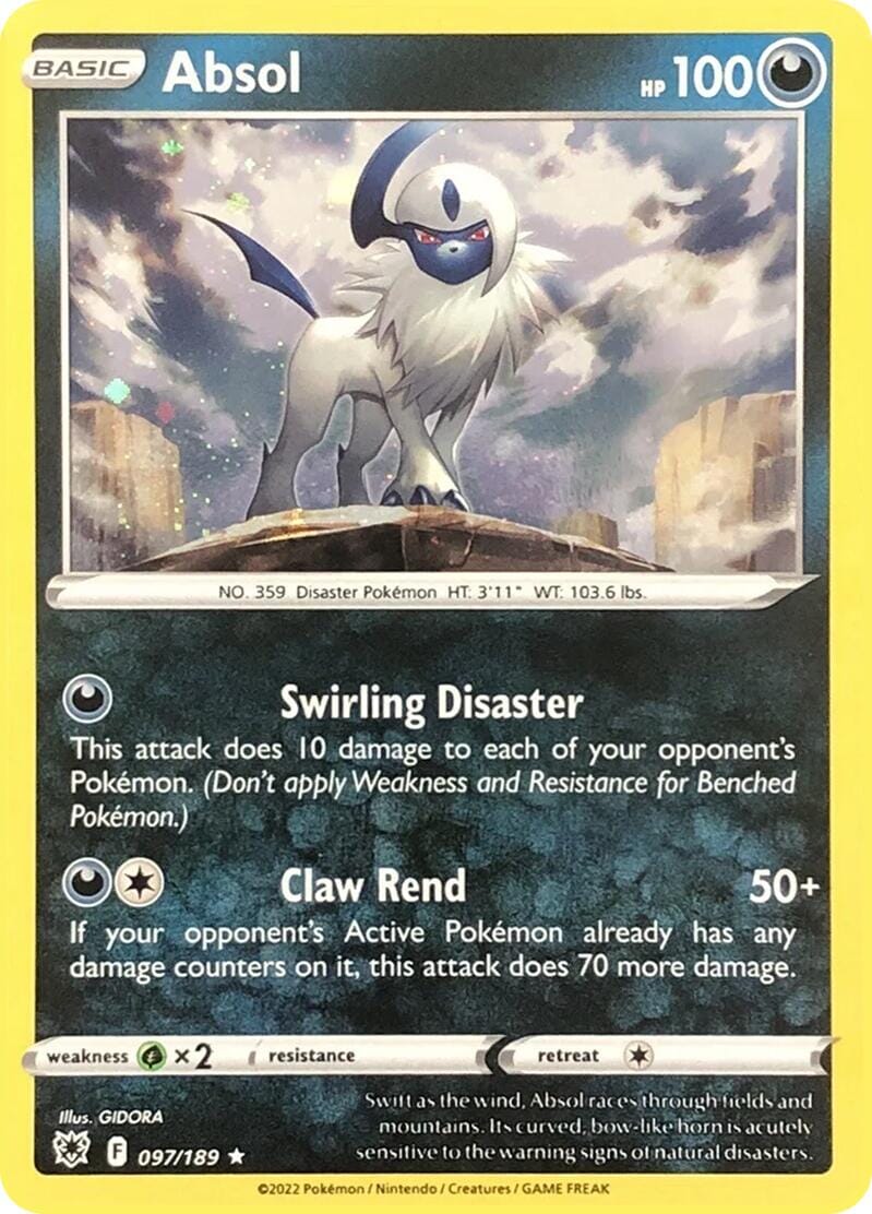 Absol (097/189) (Cosmos Holo) [Miscellaneous Cards] Pokemon Single Pokémon  | Multizone: Comics And Games