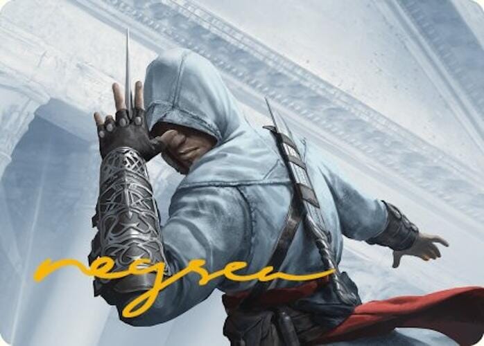 Altair Ibn-La'Ahad Art Card (Gold-Stamped Signature) [Assassin's Creed Art Series] MTG Single Magic: The Gathering  | Multizone: Comics And Games