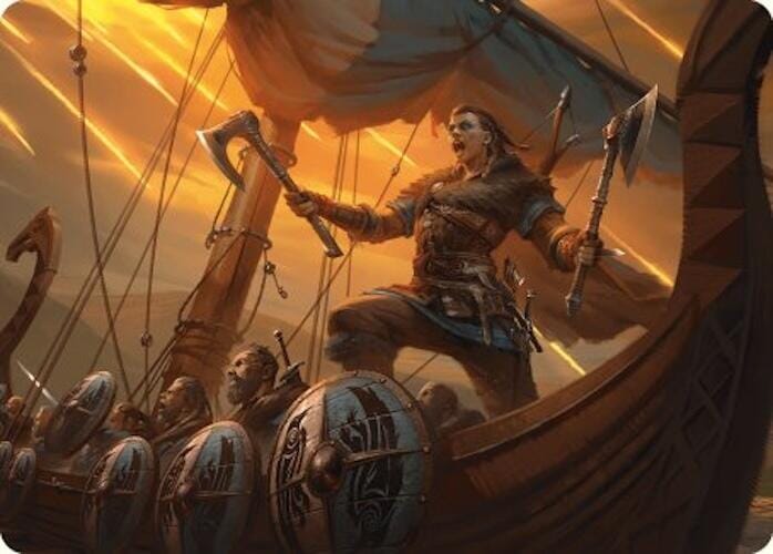 Eivor, Battle-Ready Art Card [Assassin's Creed Art Series] MTG Single Magic: The Gathering  | Multizone: Comics And Games