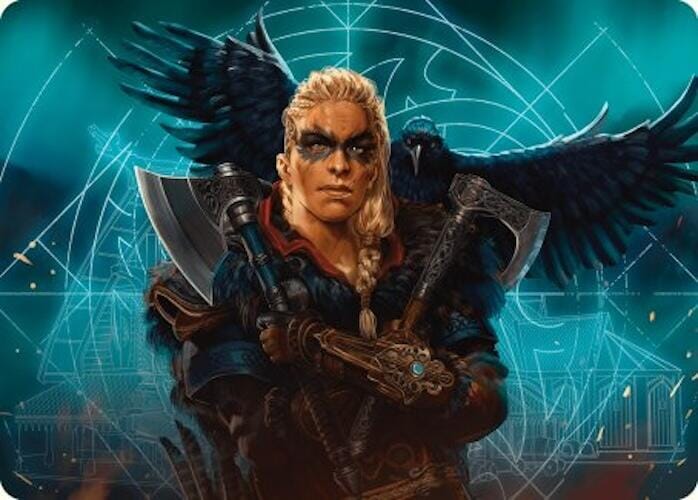 Eivor, Wolf-Kissed Art Card [Assassin's Creed Art Series] MTG Single Magic: The Gathering  | Multizone: Comics And Games