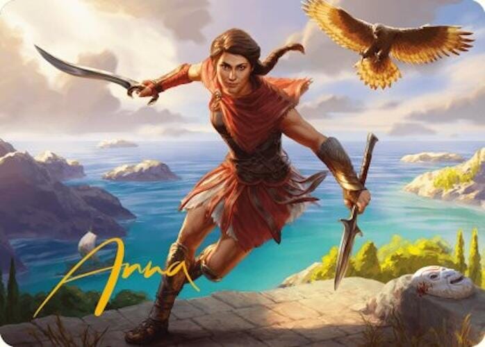 Kassandra, Eagle Bearer Art Card (Gold-Stamped Signature) [Assassin's Creed Art Series] MTG Single Magic: The Gathering  | Multizone: Comics And Games