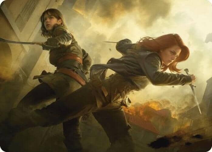 Mary Read and Anne Bonny Art Card [Assassin's Creed Art Series] MTG Single Magic: The Gathering  | Multizone: Comics And Games