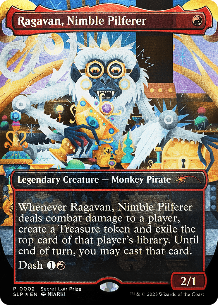 Ragavan, Nimble Pilferer (Borderless) [Secret Lair Showdown] MTG Single Magic: The Gathering  | Multizone: Comics And Games
