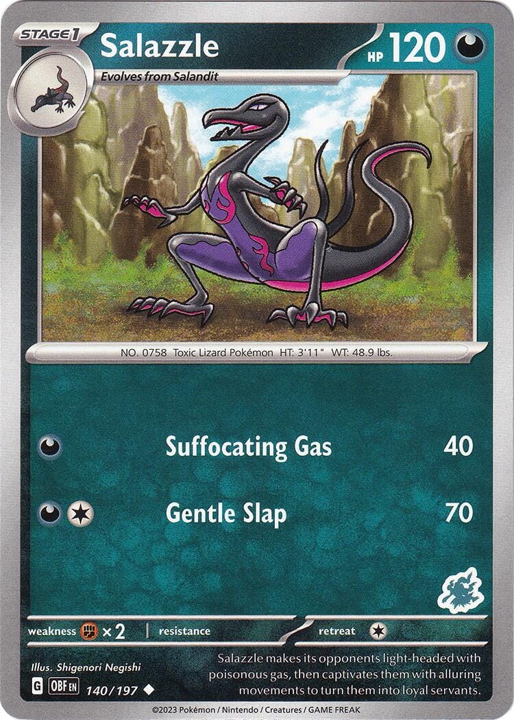 Salazzle (140/197) (Darkrai Deck) [Battle Academy 2024] Pokemon Single Pokémon  | Multizone: Comics And Games