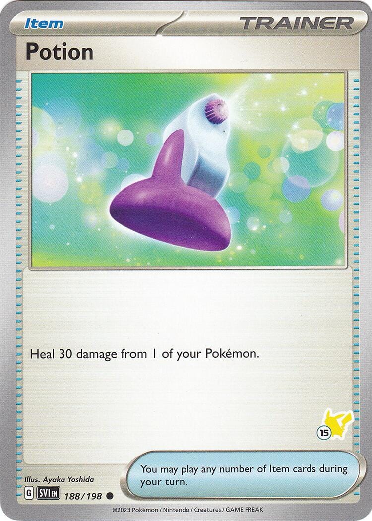 Potion (188/192) (Pikachu Stamp #15) [Battle Academy 2024] Pokemon Single Pokémon  | Multizone: Comics And Games