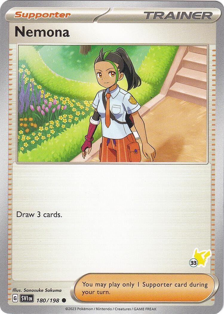 Nemona (180/198) (Pikachu Stamp #33) [Battle Academy 2024] Pokemon Single Pokémon  | Multizone: Comics And Games
